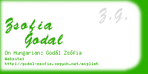 zsofia godal business card